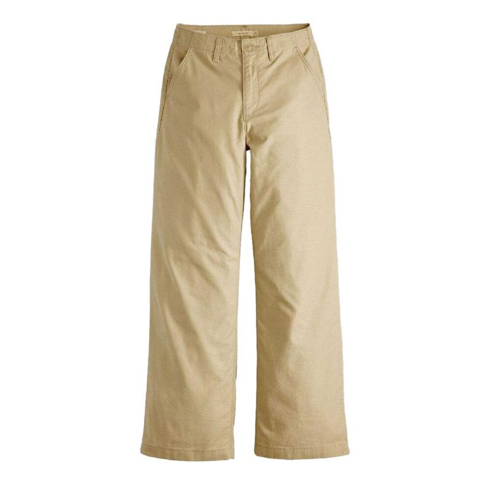 Levis Womens/Ladies 90s Straight Leg High Rise Chinos / Travertine